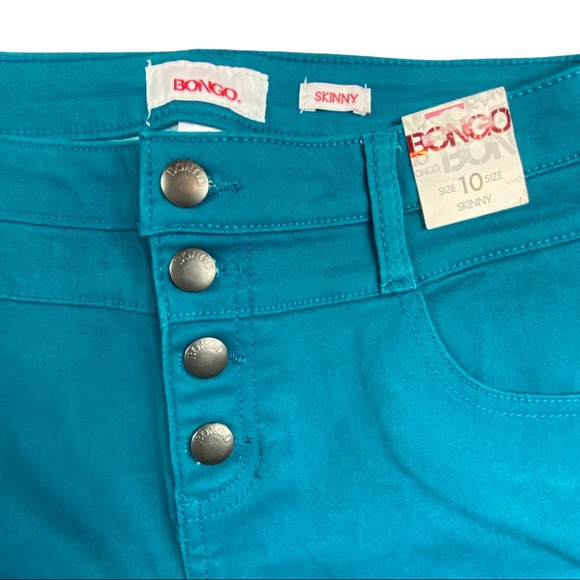 NWT Bongo High Waist Button-fly 10 Skinny Jeans - Picture 1 of 8